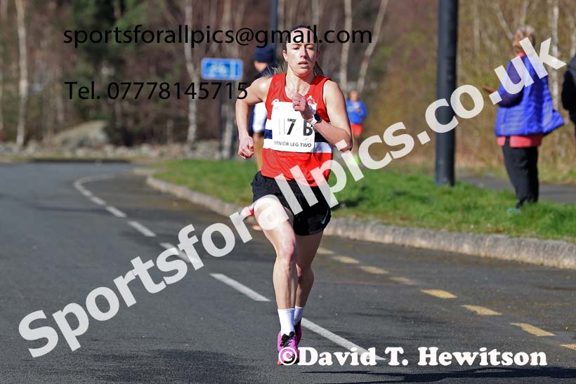 Senior womens 2024 Elswick Harriers Good Friday Relays, Newburn, Newcastle Upon Tyne  Photo: David T. Hewitson/Sports for All Pics
